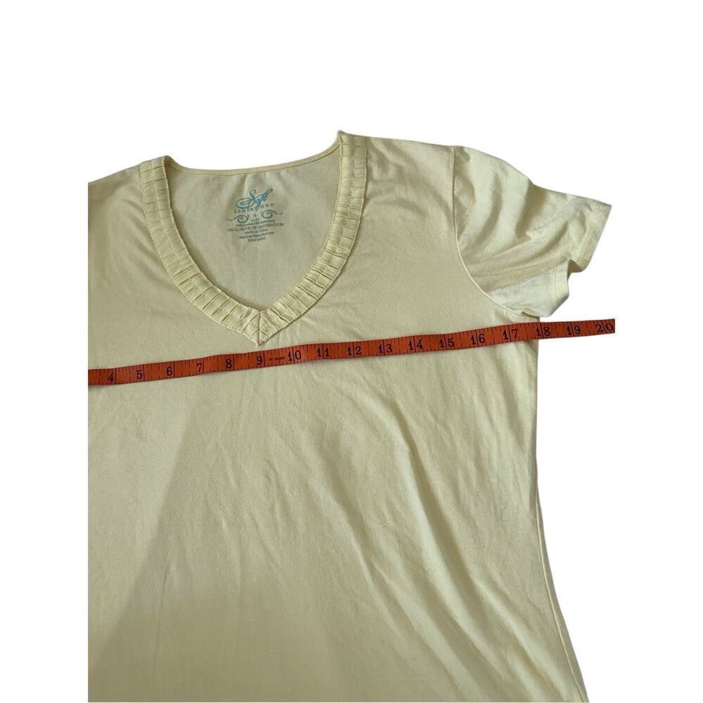 Soft Sensations V Neck T shirt Casual Lounge Loungewear Work Everyday School - Picture 10 of 12